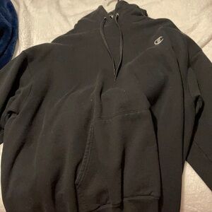 Authentic black champion hoodie